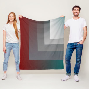 N - blauwgroen grauwe Bourgogne Fleece Deken