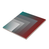 N - blauwgroen grauwe Bourgogne Tegeltje (Zijkant)