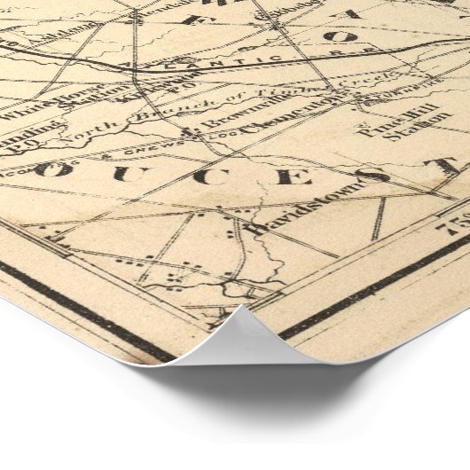 N Burlington County, NJ Poster (Hoek)