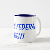 N.C.I.S. Federal Agent Tweekleurige Koffiemok (Voorkant rechts)