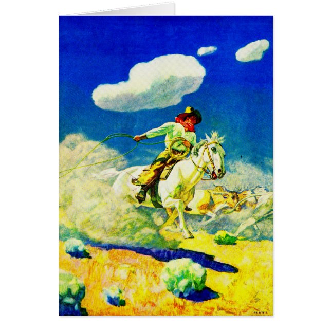 N. C. Wyeth cowboy (Voorkant)