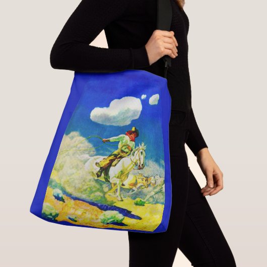 N. C. Wyeth cowboy Crossbody Tas (Dichtbij)