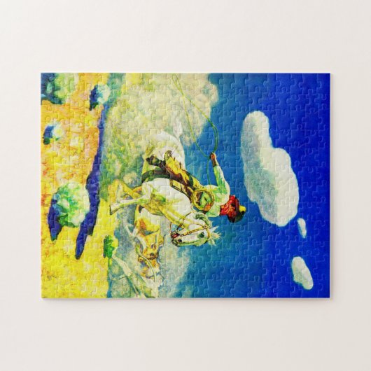 N. C. Wyeth cowboy Legpuzzel (Horizontaal)