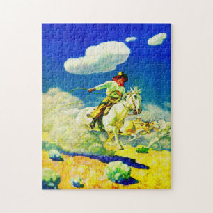 N. C. Wyeth cowboy Legpuzzel
