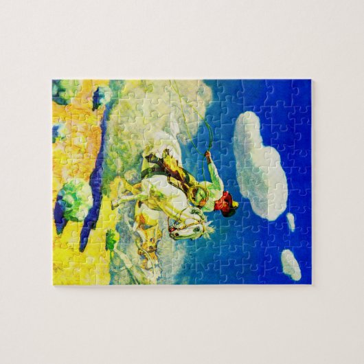 N. C. Wyeth cowboy Legpuzzel (Horizontaal)