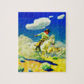N. C. Wyeth cowboy Legpuzzel (Verticaal)