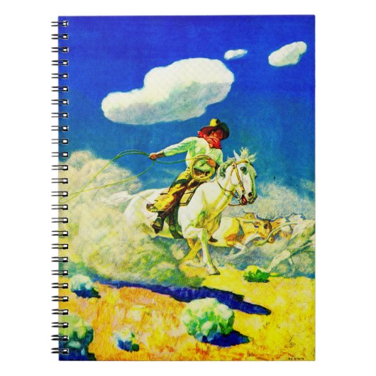 N. C. Wyeth cowboy Notitieboek (Voorkant)