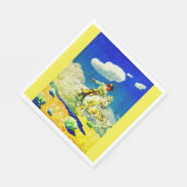 N. C. Wyeth cowboy print Servet (Hoek)