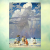 N.C. Wyeth De Reus 1923 Vintage Illustratie Raamsticker (Vel 3)