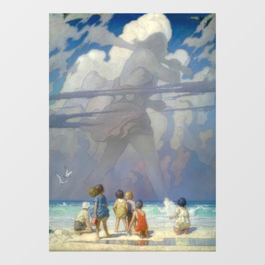 N.C. Wyeth De Reus 1923 Vintage Illustratie Raamsticker (Vel)