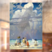 N.C. Wyeth De Reus 1923 Vintage Illustratie Raamsticker (Vel 2)