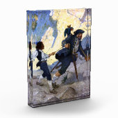 N. C. Wyeth Long John Silver en zijn Parrot Poster Fotoblokken (Links)