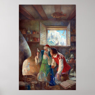 N.C. Wyeth The Alchemist Poster