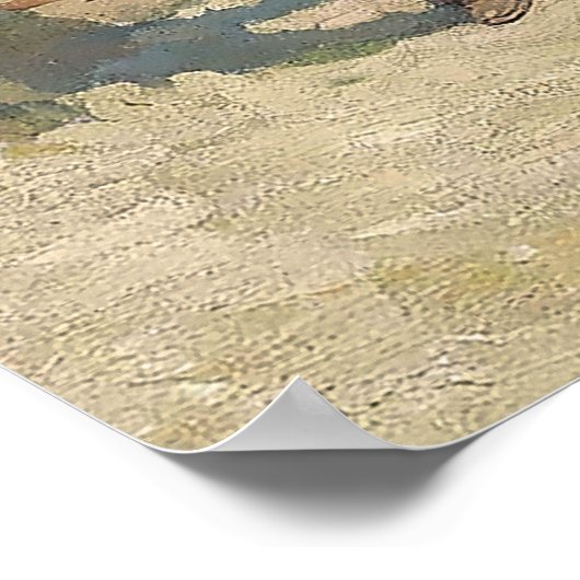 N C Wyeth Western schilderen "De Rodeo" Poster (Hoek)