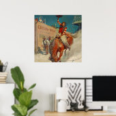 N C Wyeth Western schilderen "De Rodeo" Poster (Thuiskantoor)