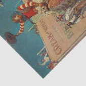 N C Wyeth Western schilderen "De Rodeo" Tissuepapier (Detail)