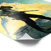 N C Wyeth Western schilderen "Laatste standaard" Foto Afdruk (Hoek)