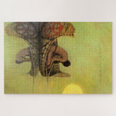 N C Wyeth Western schilderen "The Silent Fisherman Legpuzzel (Horizontaal)