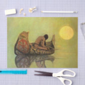 N C Wyeth Western schilderen "The Silent Fisherman Tissuepapier (Craft)