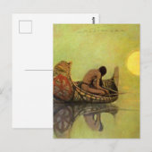 N C Wyeth westers schilderij 'De Stille Visser' Briefkaart (Voorkant / Achterkant)