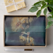 N C Wyeth westerse schilderij 'De roep van de elan Tissuepapier (Geschenk)