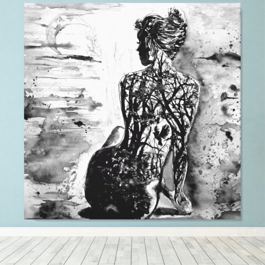 N CANVAS AFDRUK (Insitu (Houten vloer))