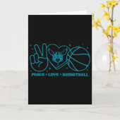 N Charlotte Hornets Peace Love Sketll Kaart (Gele Bloem)