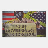 n-controle rechthoekige sticker (Voorkant)