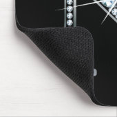 "N" Diamond Bling Mousepad Muismat (Hoek)