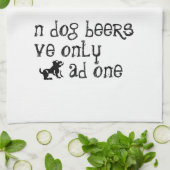 'n Dog Beers hebben alleen 'één' Theedoek (Gevouwen)