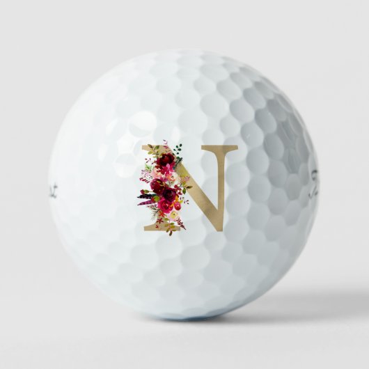 N Floral Golfballen (Voorkant)