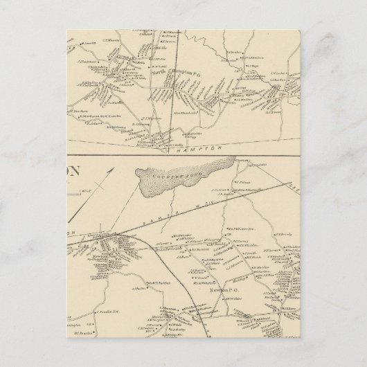 N Hampton, Newton Briefkaart (Voorkant)