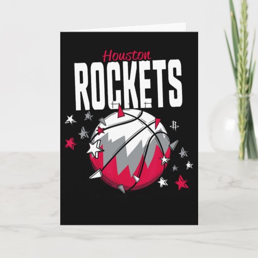 N Houston Rockets Schets Sterren  Kaart (Voorkant)