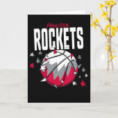 N Houston Rockets Schets Sterren  Kaart (Gele Bloem)