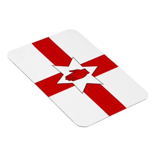 N. Ierland Vlag Magneet - Star & Hand op Cross (Rechterzijde)