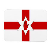 N. Ierland Vlag Magneet - Star & Hand op Cross (Horizontaal)