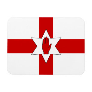 N. Ierland Vlag Magneet - Star & Hand op Cross