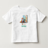 N is for Nora - Personalized Toddler Tee Kinder Shirts (Voorkant)