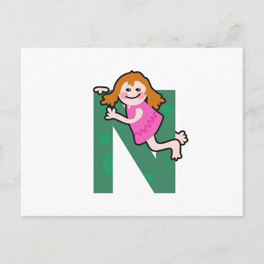N is voor ..... briefkaart (Voorkant)