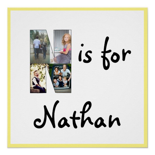 N is voor Naam Poster (Voorkant)