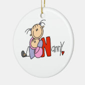 N is voor Nanny Keramisch Ornament (Links)