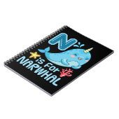 N is voor Narwhal Notitieboek (Linkerzijde)