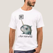 N is voor Narwhal T-Shirt (Voorkant)