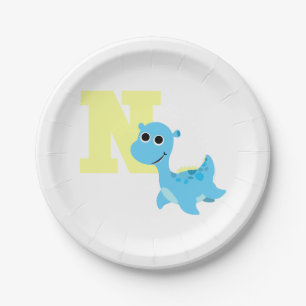 N is voor Nessie Papieren Bordje