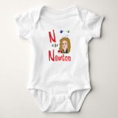 N is voor Newton Cute Physics & science Design Romper (Voorkant)