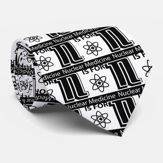 N is voor nucleaire geneeskunde stropdas (Opgerold)