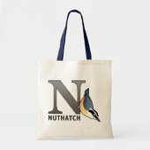 N is voor Nuthatch Tote Bag (Voorkant)