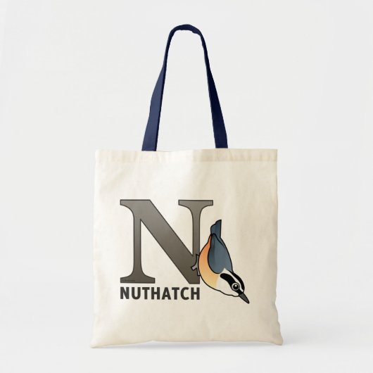 N is voor Nuthatch Tote Bag (Voorkant)