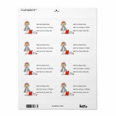 N is voor verpleegster etiket (Full Sheet)