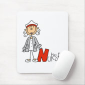 N is voor verpleegster muismat (Met muis)